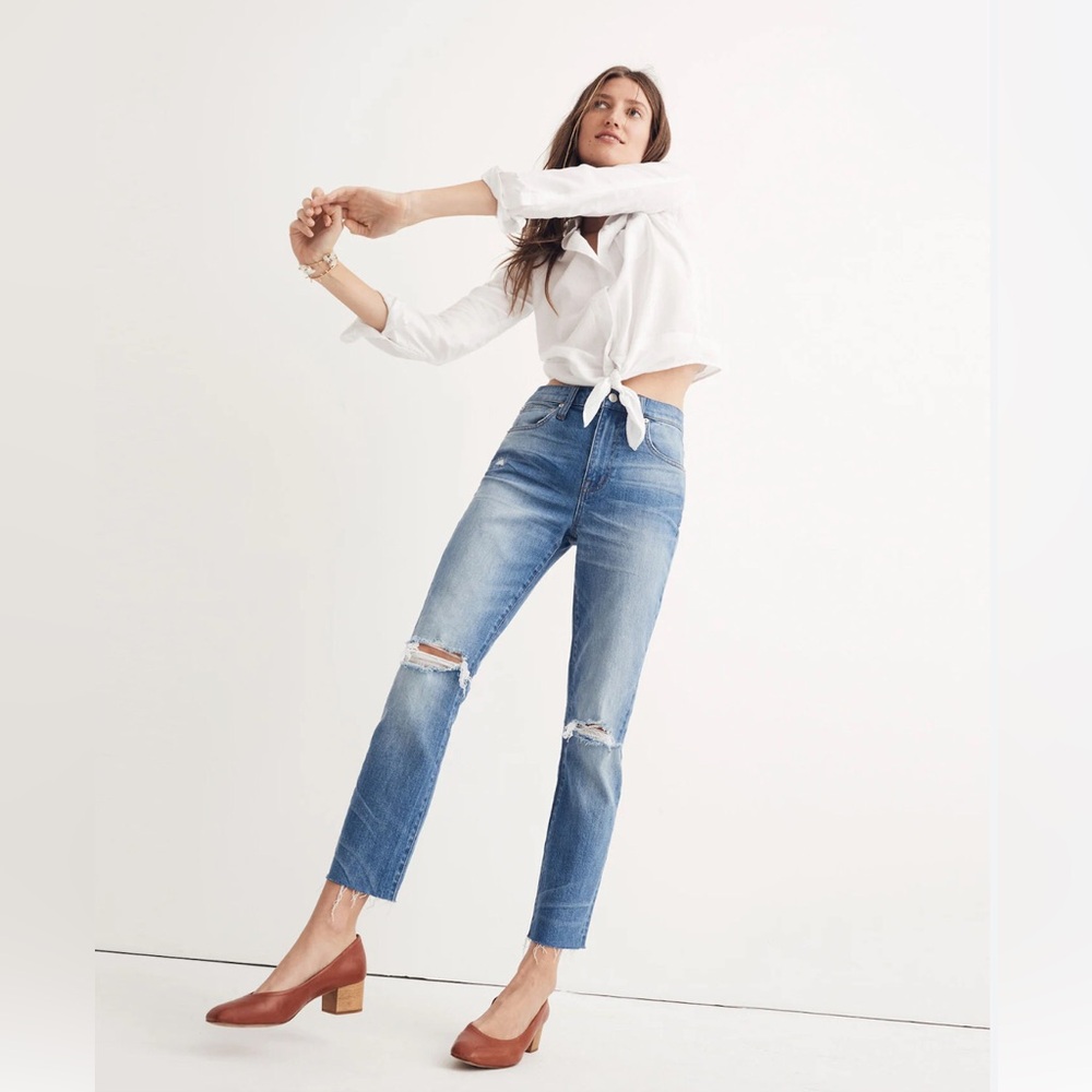 Madewell Womens The High Rise Slim Boyjean Style H5897 Size 30